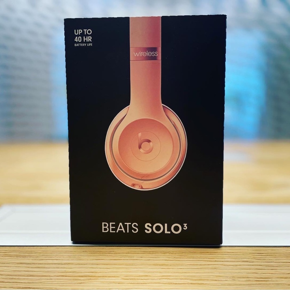 Pink Beats Solo 3 wireless headphones